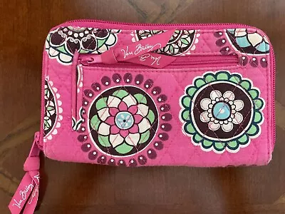 Vera Bradley~ Pinwheel Pink Pattern~ Zip-Around Wallet  • $15