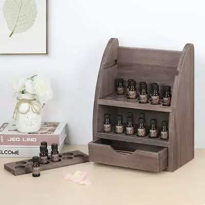 Wooden Essential Oils Storage Rack Nail Polish Display Holder Organizer 45 Slots • $29.99