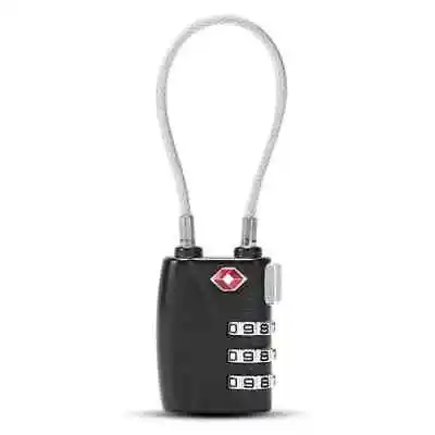 $14.99 • Buy TSA Approved 3 Digit Combination Suitcase Luggage Flexible Steel Cable Lock