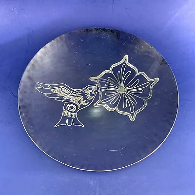 Harold Alfred Artist Haida Nation Silverplate 8.5” Bowl Hummingbird Art Native • $130