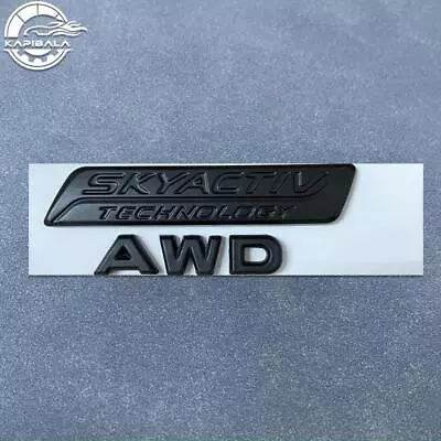 Matte Black For Ma-z All Models AWD & SKYACTIV G Letter Nameplate Emblem Decals • $31.01