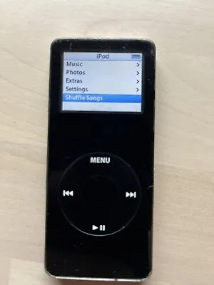 Apple IPod Nano ~ 1st Generation ~ A1137 ~ 2GB ~ Black & Silver ~ Works • $25