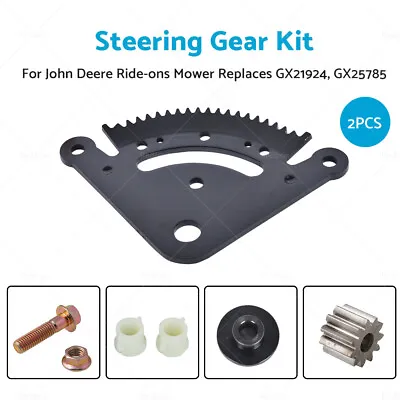 $90.95 • Buy 2 Sets Steering Gear Kit For John Deere Ride-ons Mower Replaces GX21924 GX25785