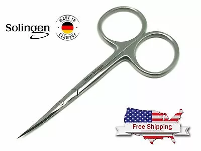 Solingen Curved Nail Scissor Arrow Point Super Sharp Very Thin Cutter Inox Steel • $14.20