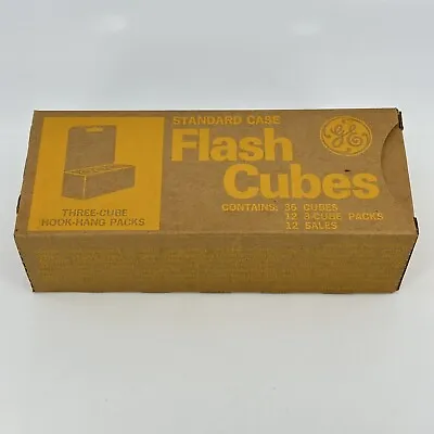 36 GE Flash Cubes New Sealed Box. 12 3-cube Packs. NOS • $40