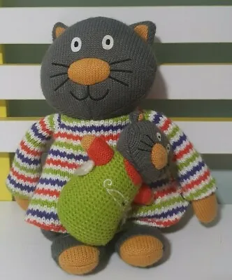 £42.89 • Buy Latitude Enfant Knit Plush Mum Cat With Small Kitten 28cm