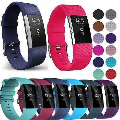 For Fitbit Charge 3 4 Bands Replacement Silicone Wristband Watch Sports Strap AU • $8.69