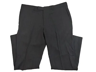 Hugo Boss Rossellini Dress Pant Men's Size 46R (40) Flat Front Straight Striped • $49.71