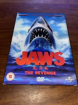 £9.49 • Buy Jaws 2/Jaws 3/Jaws: The Revenge 3 DVD Box Set..3D Lenticular Slipcover FREEPOST!