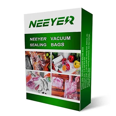$14 • Buy Neeyer Vacuum Sealer Bags,Seal A Meal Sealer Bags. BPA Free Safe Universal.