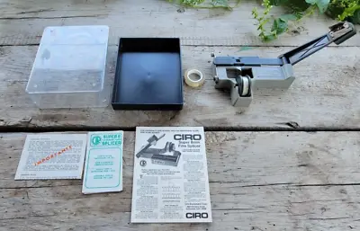 Vintage CIRO Super 8mm Adhesive Tape Splicer Matrix Catozzo Instructions & Case • $52.49