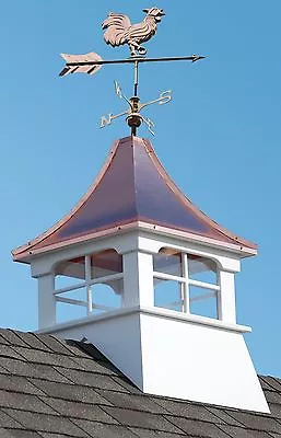 Accentua Charleston Cupola With Rooster Weathervane 24 In. Square 55 In. High • $899