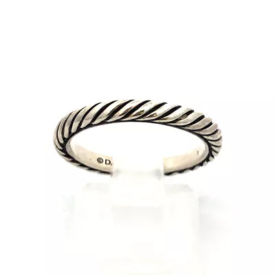 Designer David Yurman 925 Sterling Silver Cables Collectibles Stack Band Ring • $126