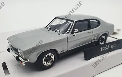 New CARARAMA 1:43 Scale 1970 Ford Capri Mk 1 RS In Silver - Diecast Model Car • £17.95