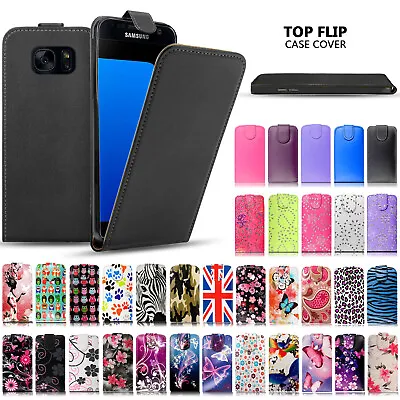 Case For Samsung S7 S6 Edge S5 S4 J7 A5 A7 A3 Leather Vertical Rich Wallet Cover • £2.99