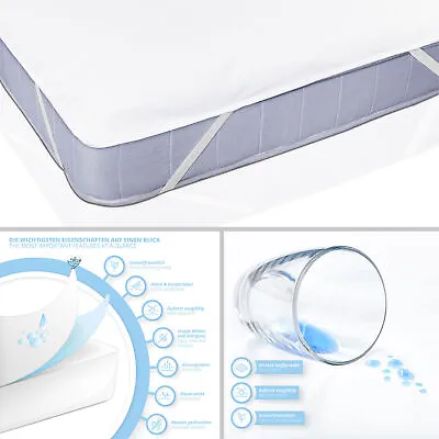 £11.42 • Buy Mattress Pad Mattress Cover Waterproof 90x200 Incontinence Protector Topper