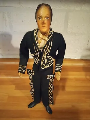 Anique Celluloid Mexican Charro Horseman Folk Art Mariachi Costume Doll 11  • $14