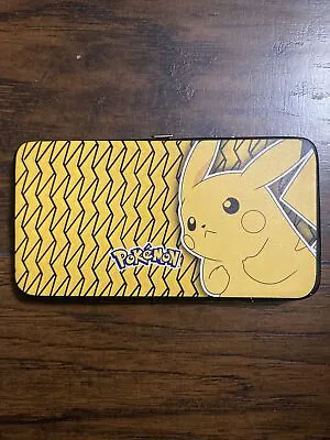 Pokemon Pikachu Ladies Yellow Buckle Down Hinge Wallet • $15