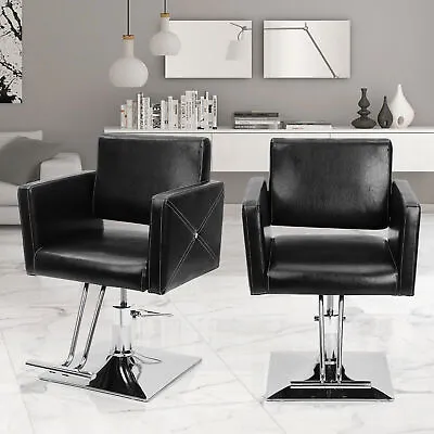 Salon Barber Chair Height Adjustable 360° Swivel Hairdressing Chair Hair Salon • £104.99