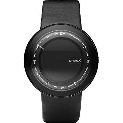 Black S+arck Mystery Rotating Dial Watch Crazy Hour Futuristic Space Age Ph-5038 • $99.99