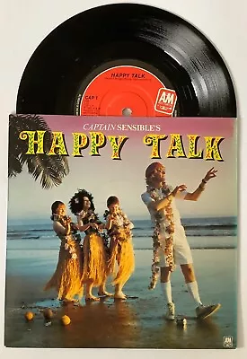 Captain Sensible Happy Talk 7  Single Vg+/vg • £3.25