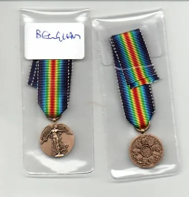 Victory Medal Ww1 Belgium  Issue. A Superb Miniature  With Ribbon. • $12.27