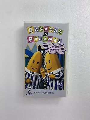 Bananas In Pyjamas Monster Bananas VHS 1994 - Free Post  • $25