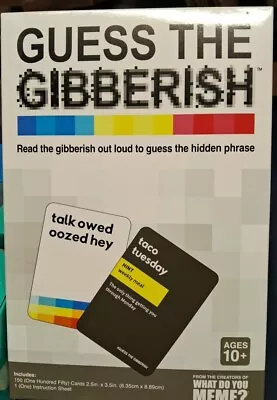 Guess The Gibberish Family Party Fun Card Game From Creators Of What Do You Meme • $25.27