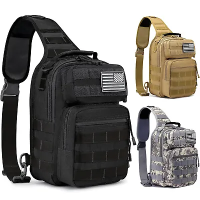 Tactical Sling Bag Backpack Military Rover Shoulder Pack EDC Crossbody Chest Bag • $24.99