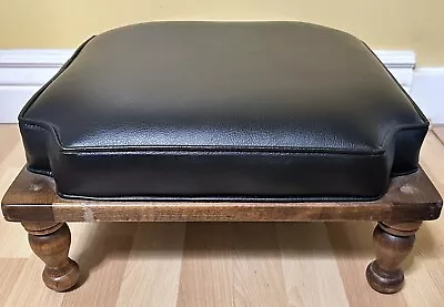 MCM Ethan Allen  Stacking Stool Baumritter Nesting Ottoman Vintage Black • $105.99