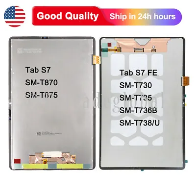 For Samsung Tab S7 T870 | S7 FE SM-T730 T733 T735 T736B T738U LCD Touch Screen • $53.99