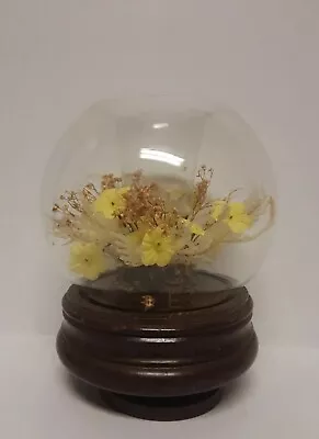 Vintage Dry Yellow Flower Music Box • $31.50