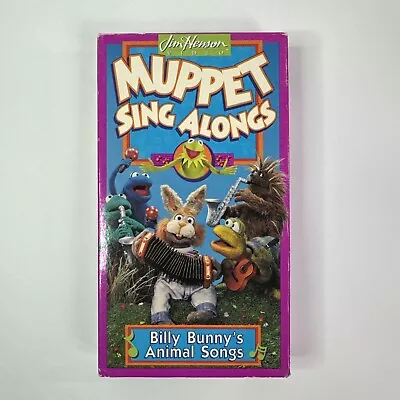 Muppet Sing-Alongs - Billy Bunnys Animal Songs (VHS 1993) • $9.99