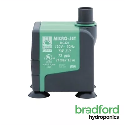 £19.97 • Buy Microjet MC320 Water Pump N.F.T Pump GT205 GT424 GT604 Tank Pump Micro Jet