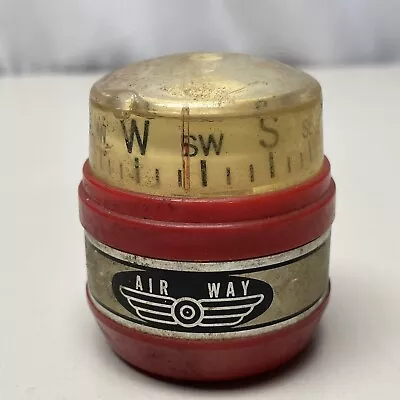 Air Way  Vehicle Autoboat  Dash Mount Compass Vintage Used • $19.95