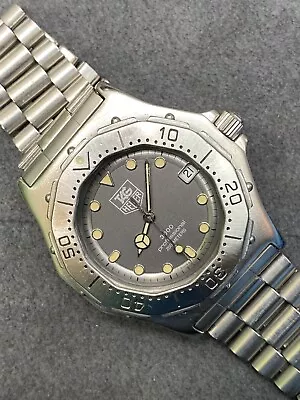 👍 Serviced Vintage TAG HEUER 3000 Series 932.206 Submariner Style Watch Jumbo • $499.99