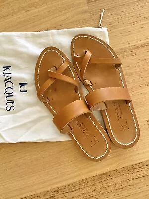 K Jacques Tonkin Sandals Leather Pul Natural 39 $330 Sold Out • $195