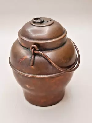Vintage  Swedish Copper Container  Lidded Containerpatina • $29.99