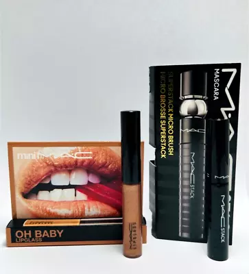 MAC Travel Set - Stack Mascara & Oh Baby Lip Gloss • $18.70