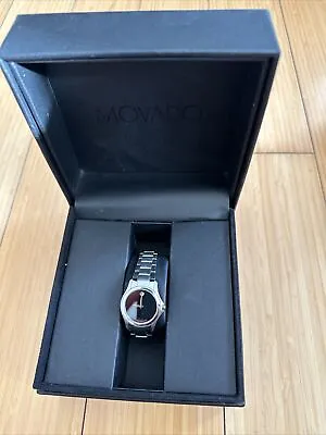 Movado Women's Museum Watch  Featuring A Silver Band Black Face With Diamond • $349