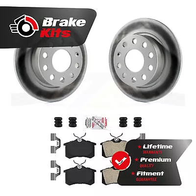 Rear Coat Disc Brake Rotors Semi-Metallic Pad Kit For 2011-2011 Volkswagen Jetta • $83.82