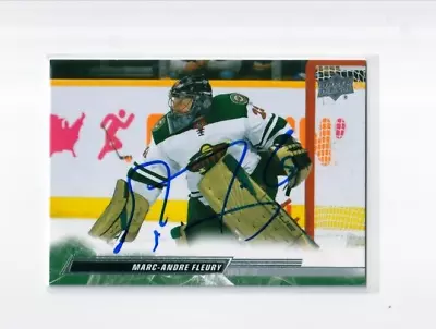 MARC-ANDRE FLEURY Autographed SIGNED '22/23 MINNESOTA WILD  Upper Deck  Card • $49.99