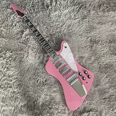 Factory Pink Firebird Electric Guitar 3Humbucker Pickup Solid Mahogany Body&Neck • $230