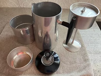 Vtg Mid Century Wear-Ever Stovetop PERCULATOR & DRIP 6 Cup Coffee Pot 968 New • $56