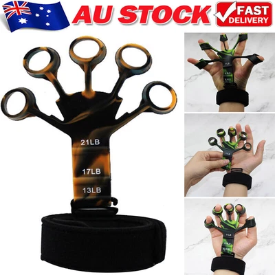 $3.89 • Buy Gripper Forearm Trainer Finger Exerciser Strength Hand Grip Strengthener Therapy