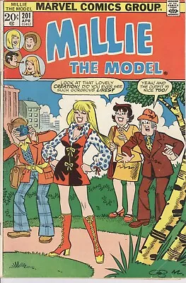 1973 Millie The Model Marvel Comic Book #201 April • $3.50