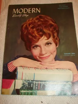 VTG MODERN BEAUTY SHOP Magazine Aug 1965 W/ Poster Swirls That Swing Summer  • $14.99