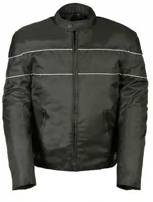 Nex Gen Men's Nylon Motorcycle Jacket W/ Reflective Piping SH212102 • $99.99