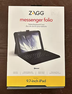 ZAGG Folio Bluetooth Keyboard Case For Apple IPad Pro Air/ Air2 9.7-inch Black • $32.99