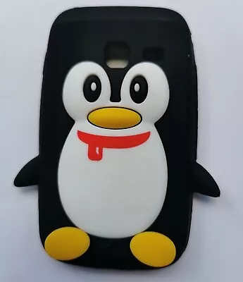 BNIP Fun Kids 3D Penguin Silicone Phone Case Cover Samsung Galaxy Y Duos S6102 • £2.95